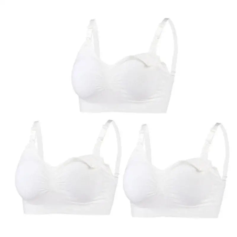 Soutiens-Gorge d’Allaitement Sans Couture en Coton – Lot de 3