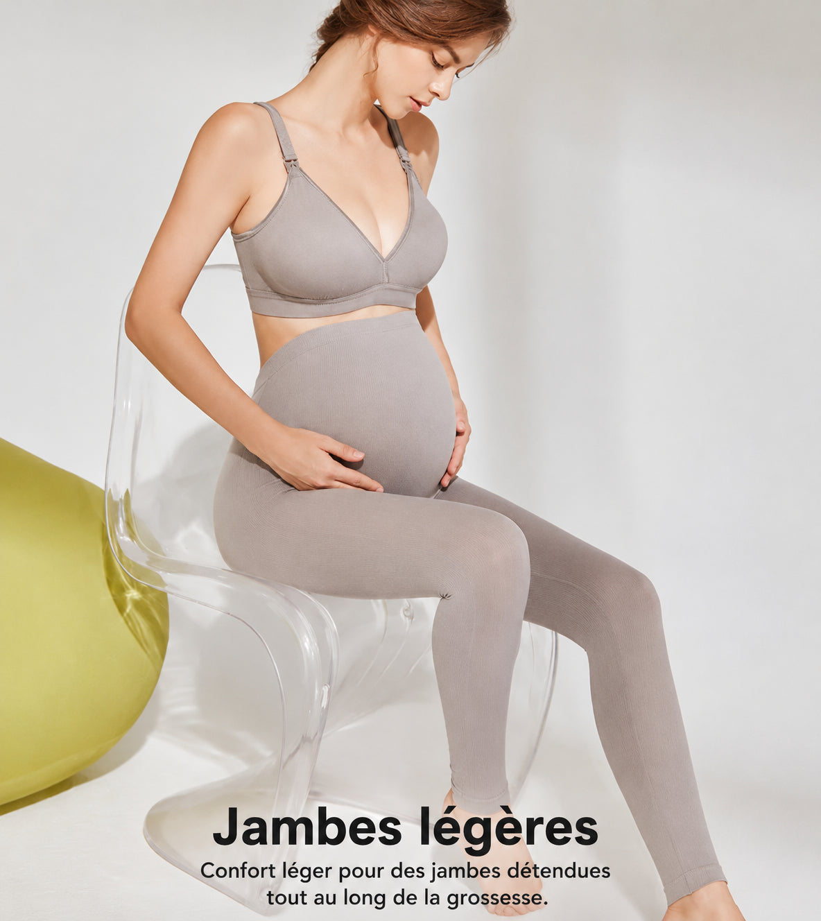 Legging Maternité & Post-Partum Taille Haute – Confort et Maintien